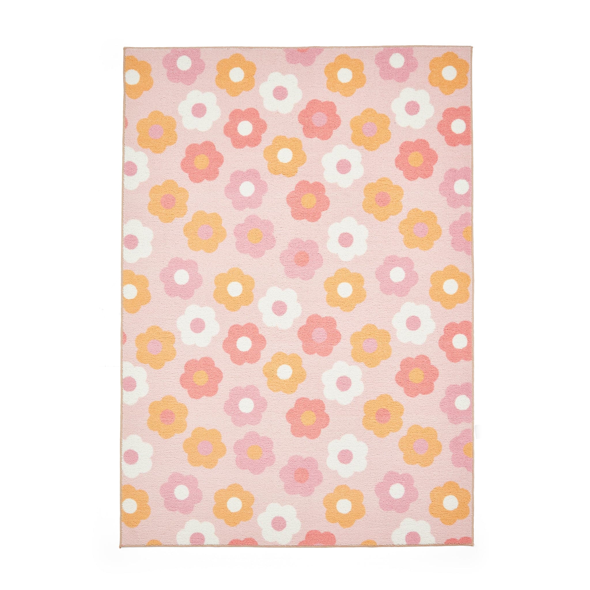 Kids Daisy Retro Washable Rug